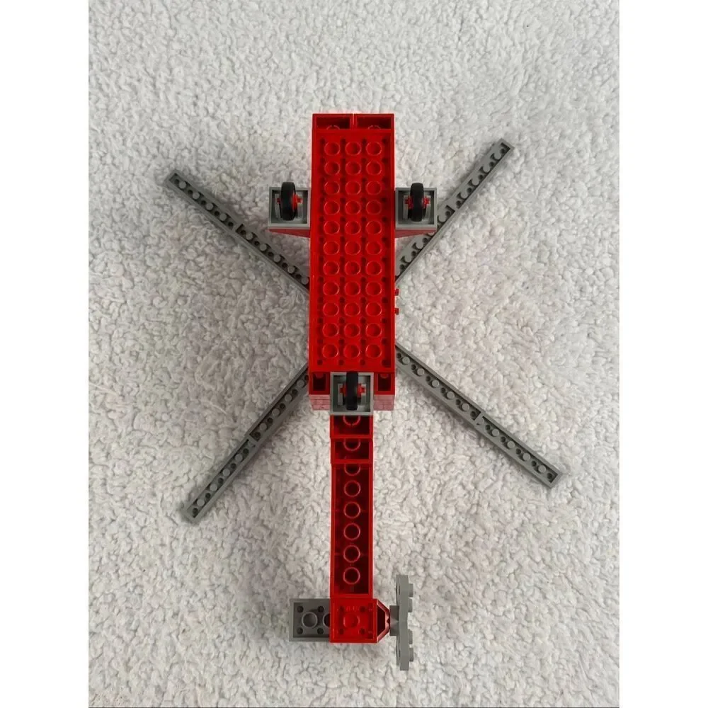 Vintage Lego 480 Rescue Helicopter Fire Town Classic Legoland - Missing 1 Piece